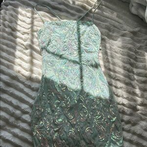 Pretty Mint Sequin Windsor Dress